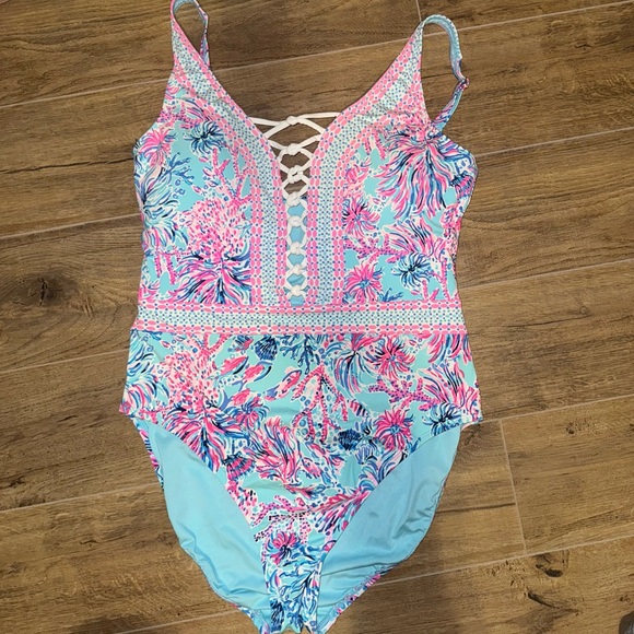 Lilly Pulitzer Other - Lilly Pulitzer Blue and Pink One Piece Swimsuit